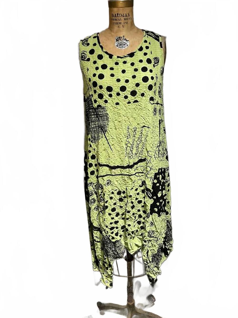 NEW MOONLIGHT women's long tank top dress in green